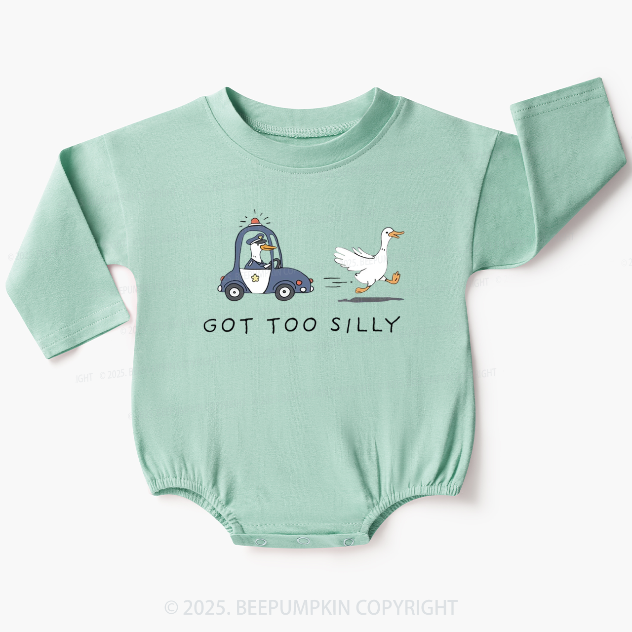 Got Too Silly Goose Baby Bubble Romper Beepumpkin