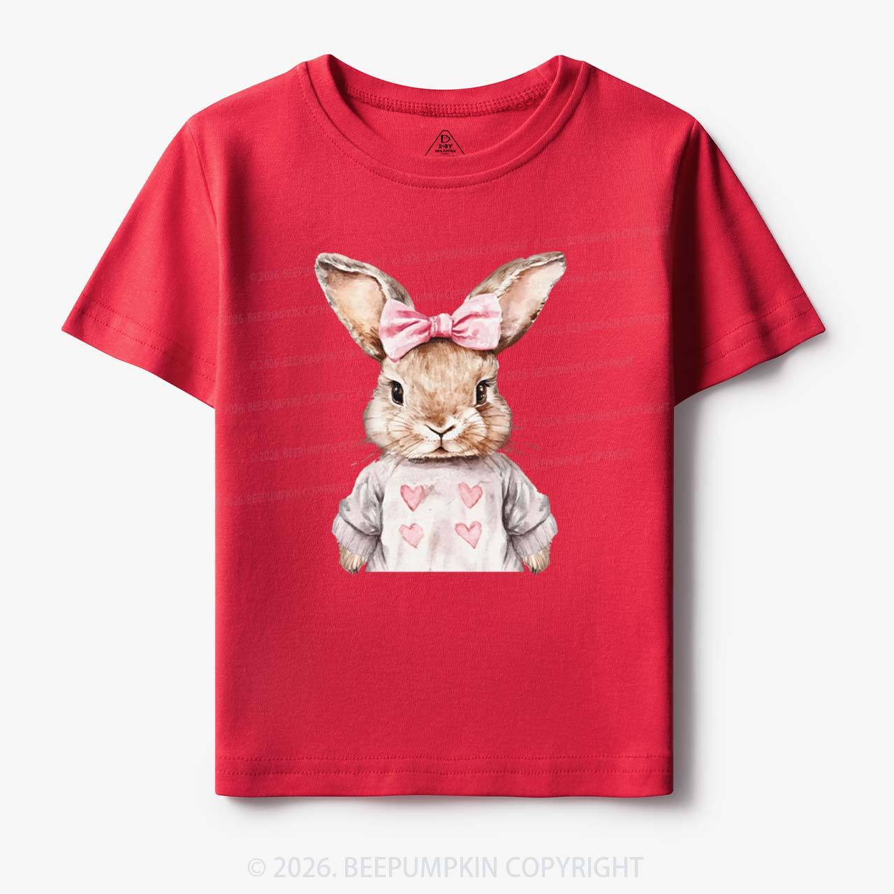 Sweet Bow Bunny Easter Toddler&Kid's Tees