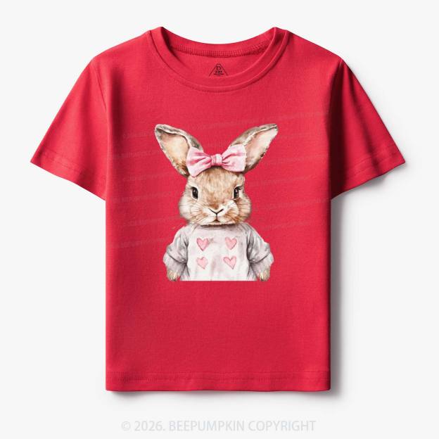 Sweet Bow Bunny Easter Toddler&Kid's Tees