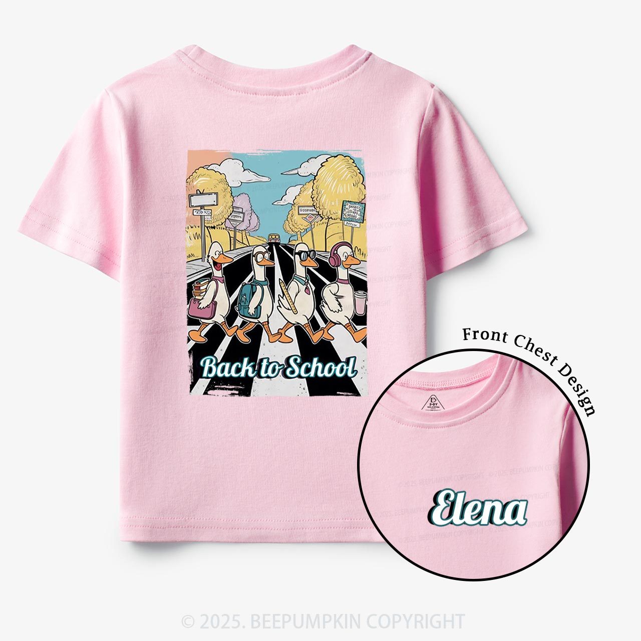 Personalized Silly Goose Back To School Toddler&Kid's Tees Beepumpkin
