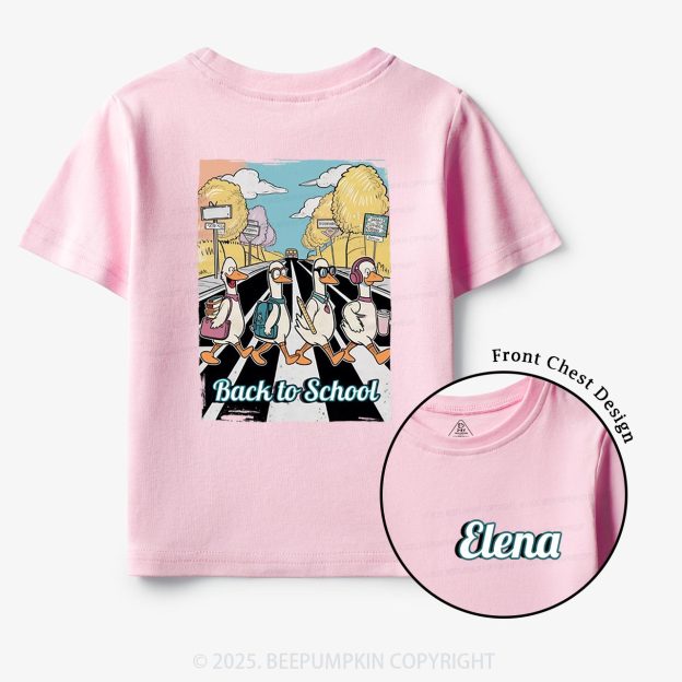 Personalized Silly Goose Back To School Toddler&Kid's Tees Beepumpkin