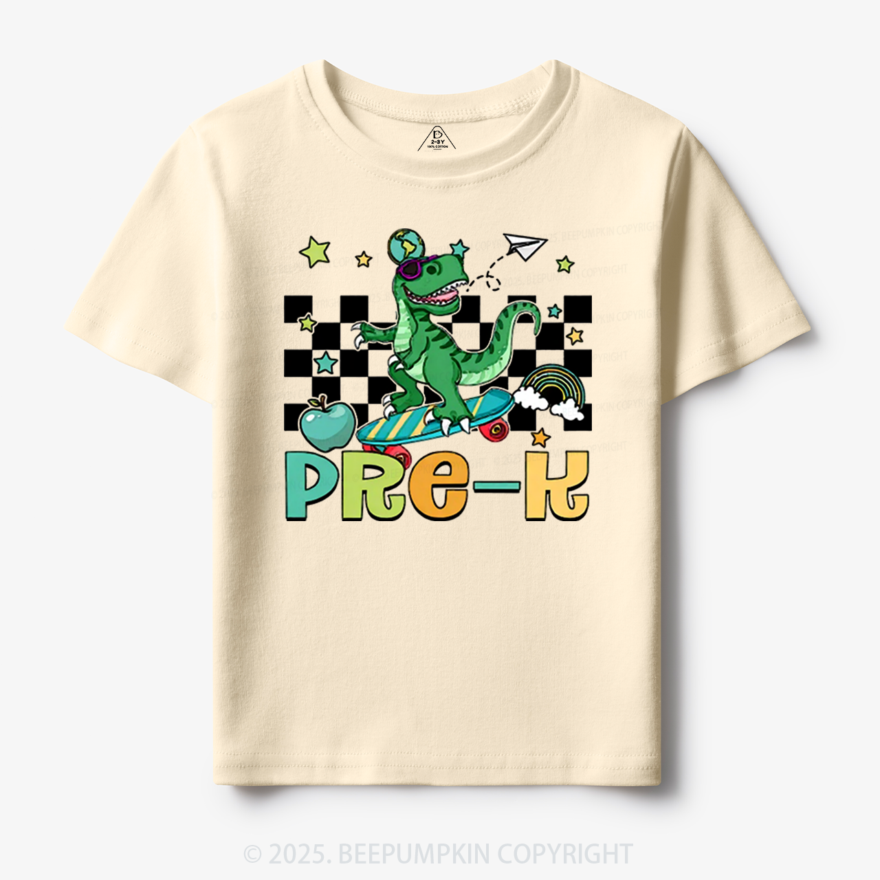 Personalized T-Rex For Boy Toddler&Kid's Tees Beepumpkin