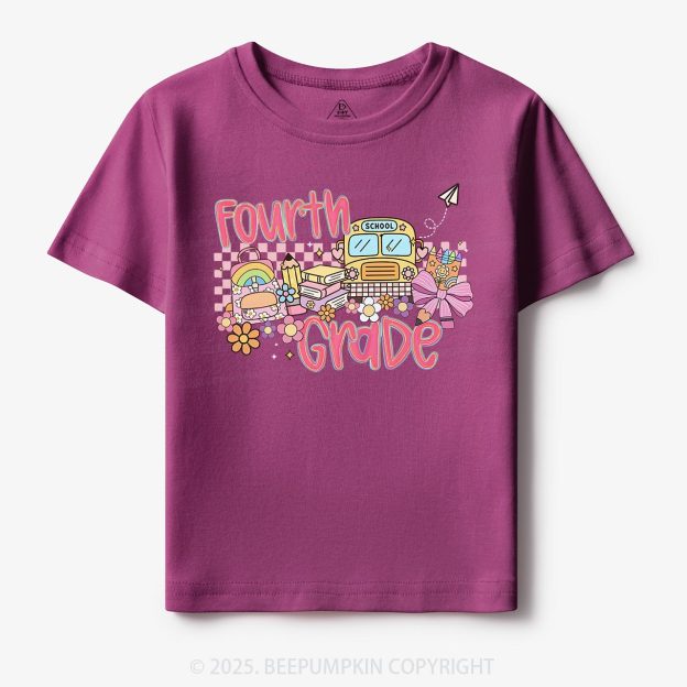 Personalized Happy School Journey Toddler&Kid's Tees Beepumpkin