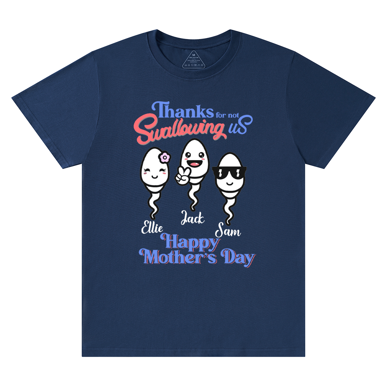 Personalized Thanks For Not Swallowing Us Mama T-Shirts