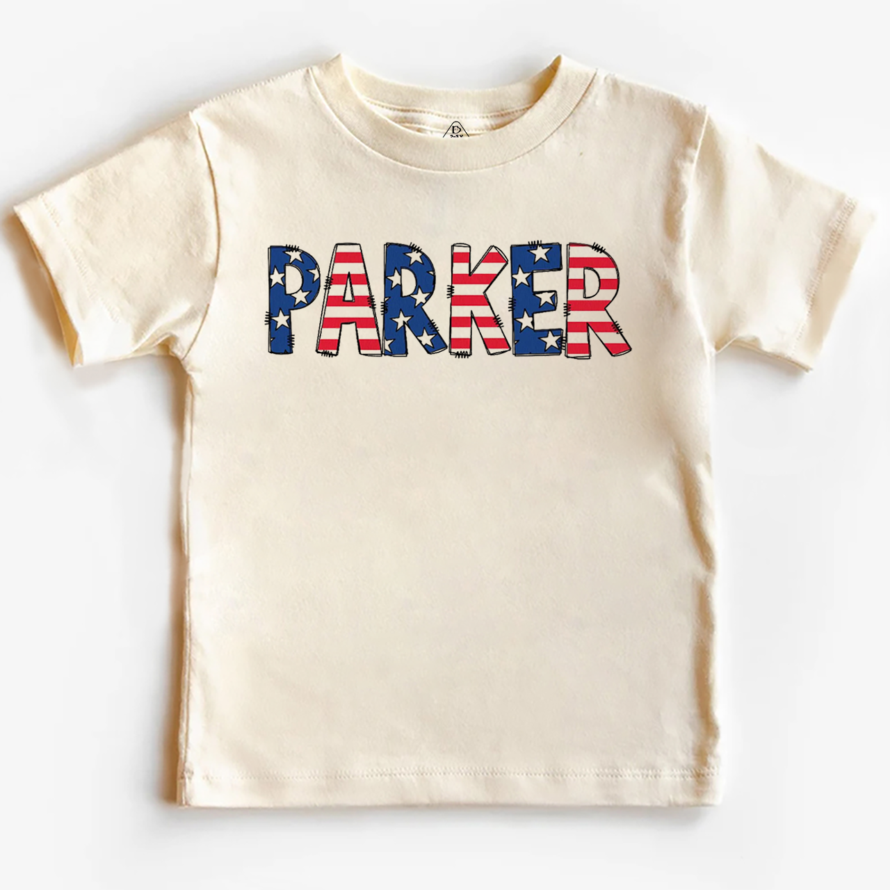 Personalized Name Patriotic Letters Toddler&Kid's Tees Beepumpkin