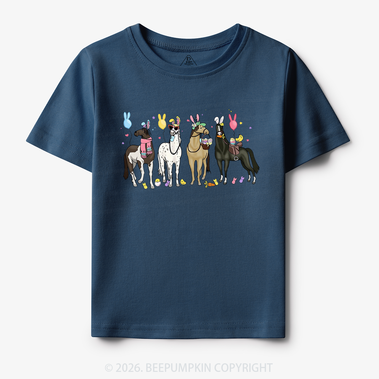 Funny Horse Easte Toddler&Kid's Tees
