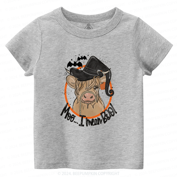  Retro Cow Halloween Farm Vibes Boho Toddler&Kids Tees 