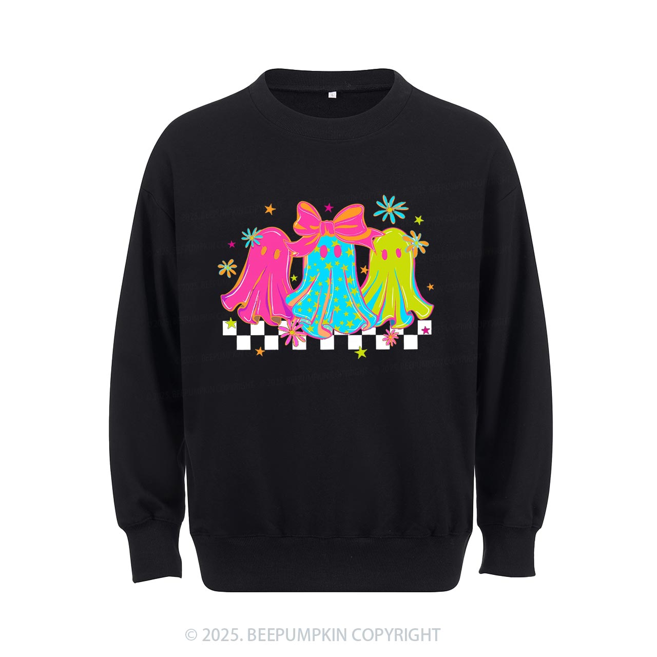 Halloween Ghost Neon Sweatshirt Beepumpkin