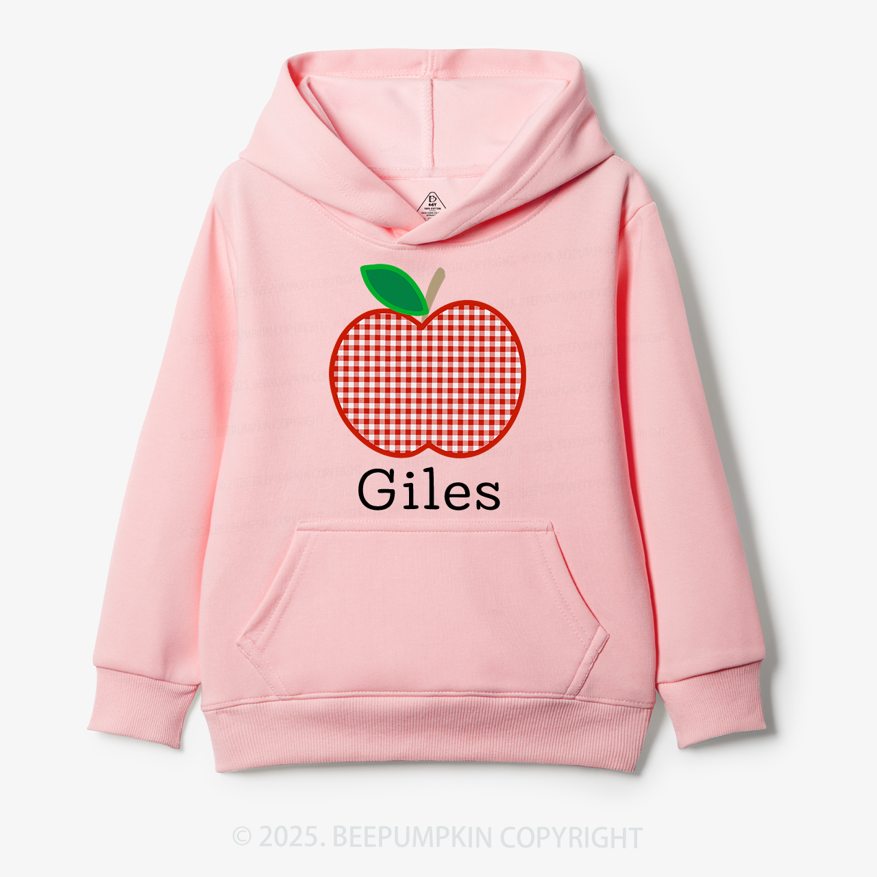 Personalized Red Apple Kid's Hoodies Beepumpkin