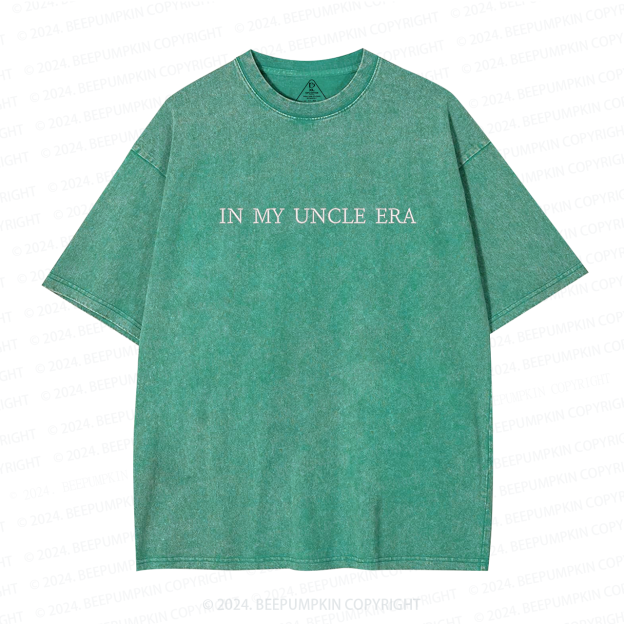 In My Uncle Era Embroidered Washed Tees