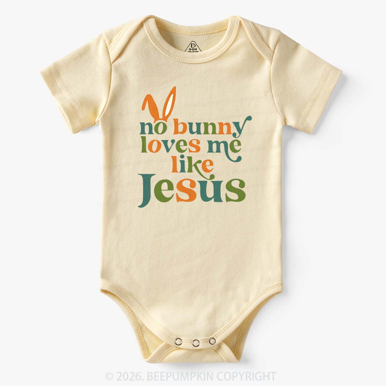 No Bunny Loves Me Like Jesus Easter Bodysuit