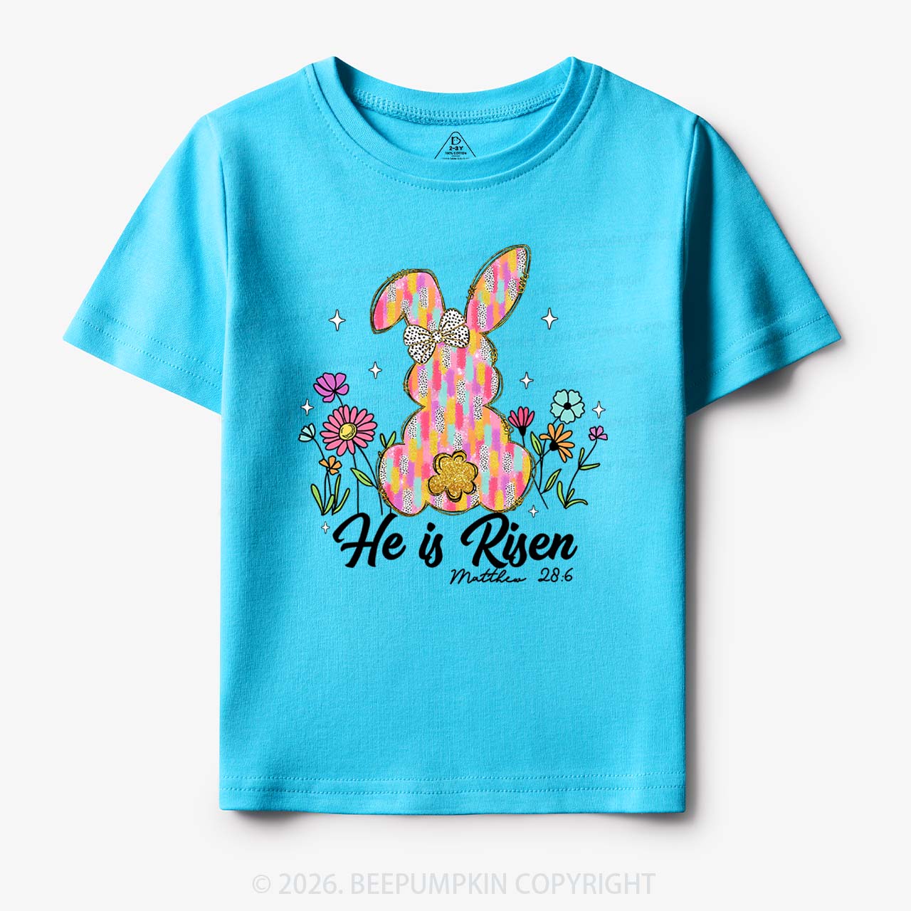 Risen In Bloom Faith & Flowers Toddler&Kids Tees