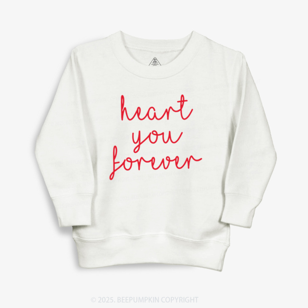 Heart You Forever Valentine's Day Kid's Sweatshirt