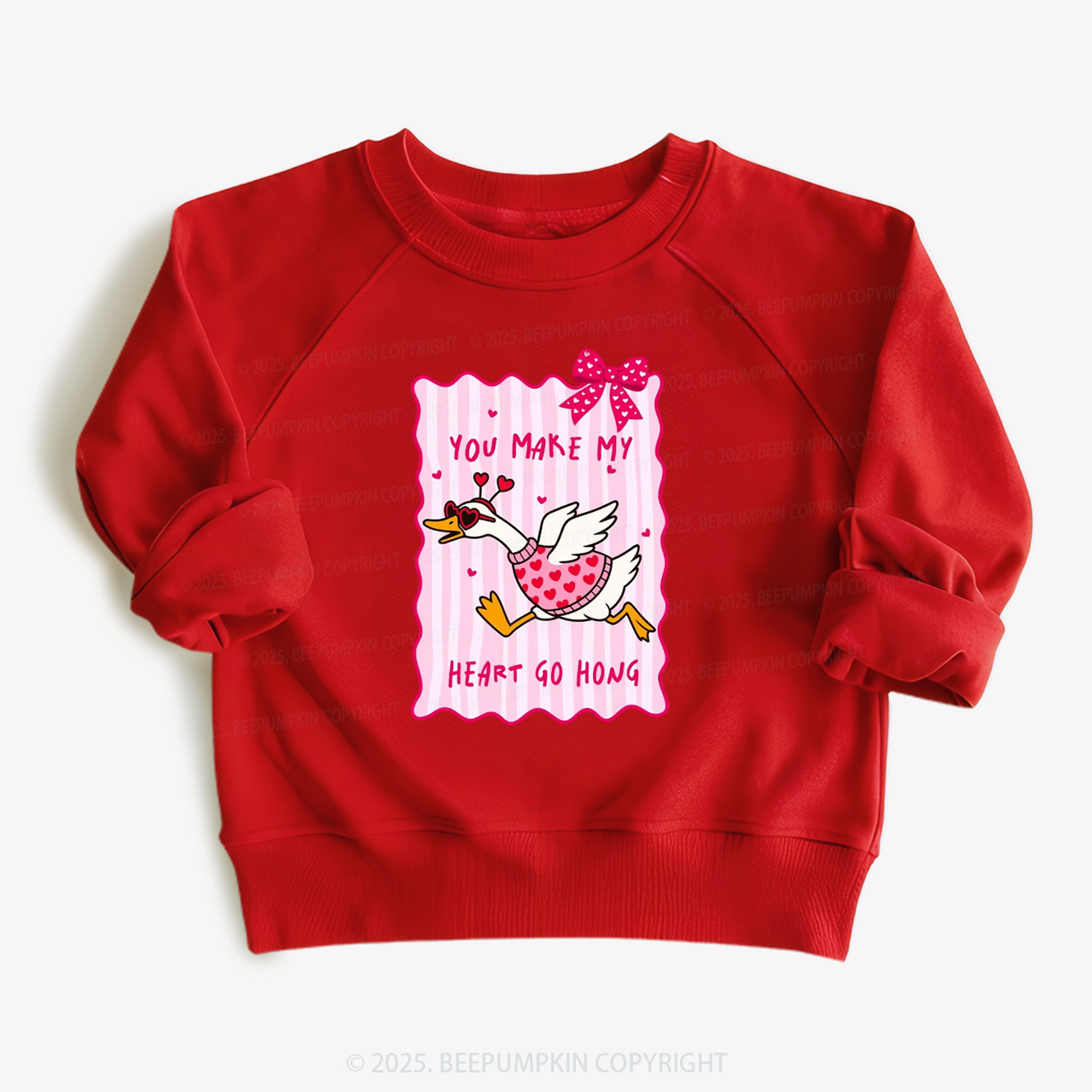 You Make My Heart Go Honk Valentine's Day Kid's Sweatshirt