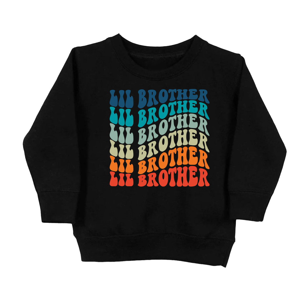 Retro Lil Brother Kids Sweatshirt