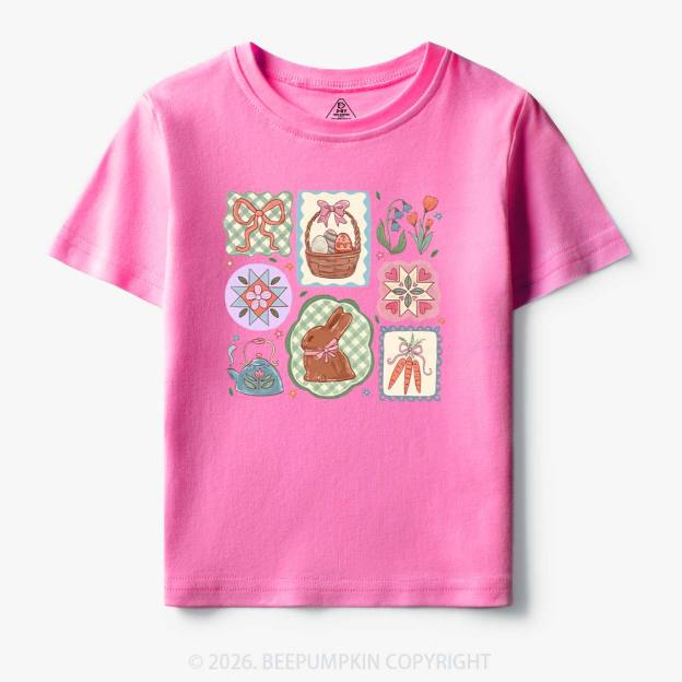 Pastel Easter Basket Toddler&Kid's Tees