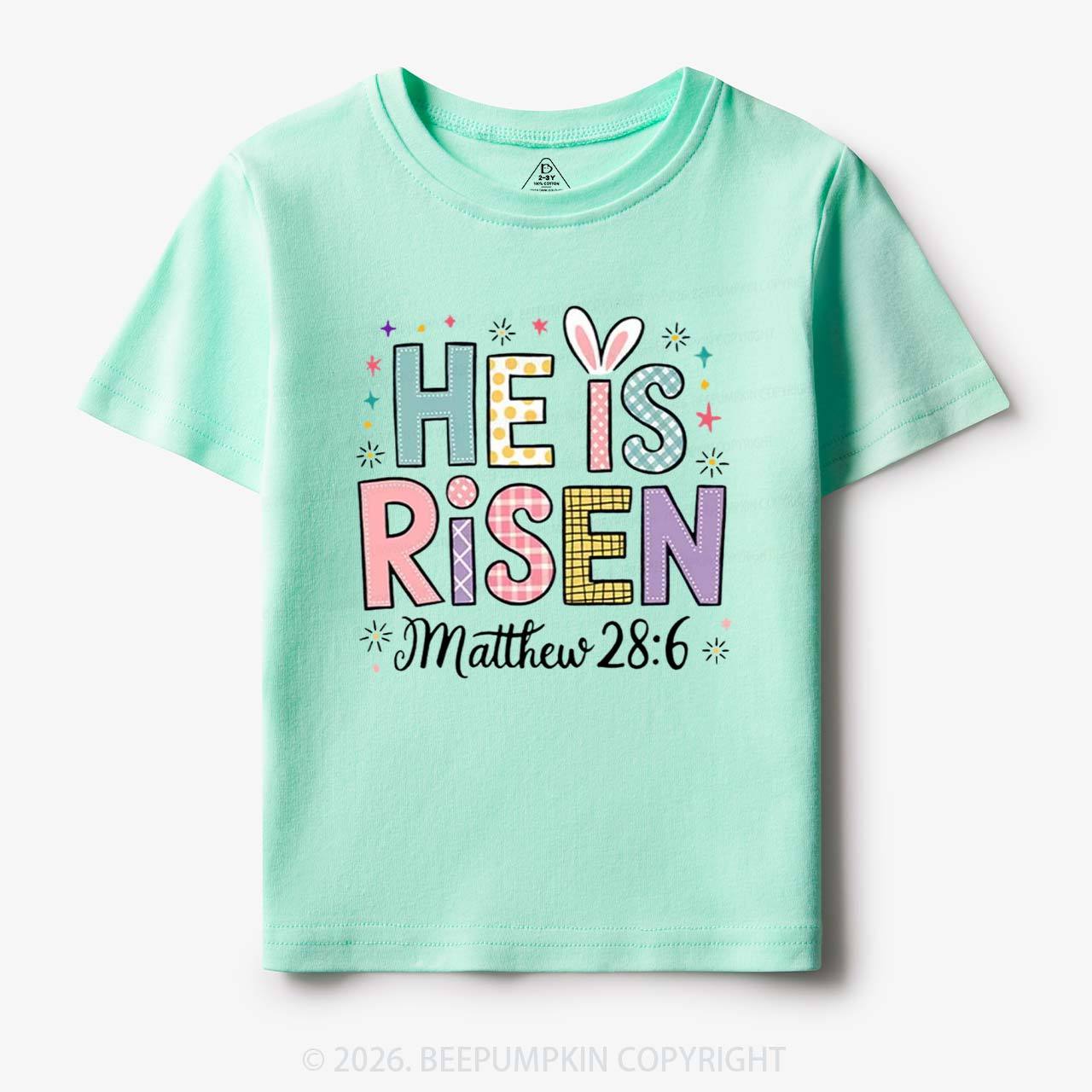 He is Risen Easter Joy Toddler&Kid's Tees