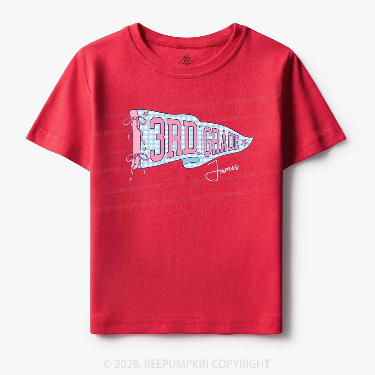 Personalized Name Grade Flag Collection Toddler&Kid's Tees