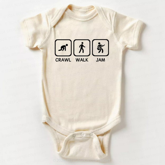 Crawl Walk Jam Guitar Bodysuit For Baby 8