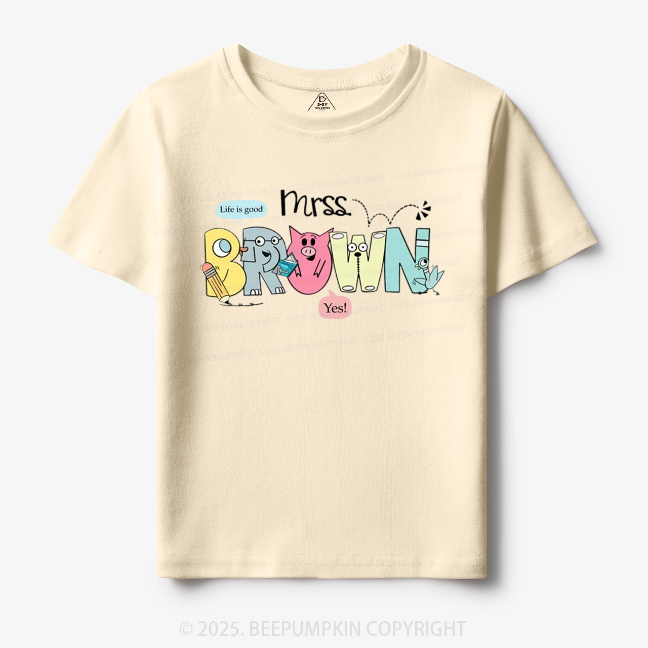 Personalized Life Is Good Toddler&Kid's Tees Beepumpkin