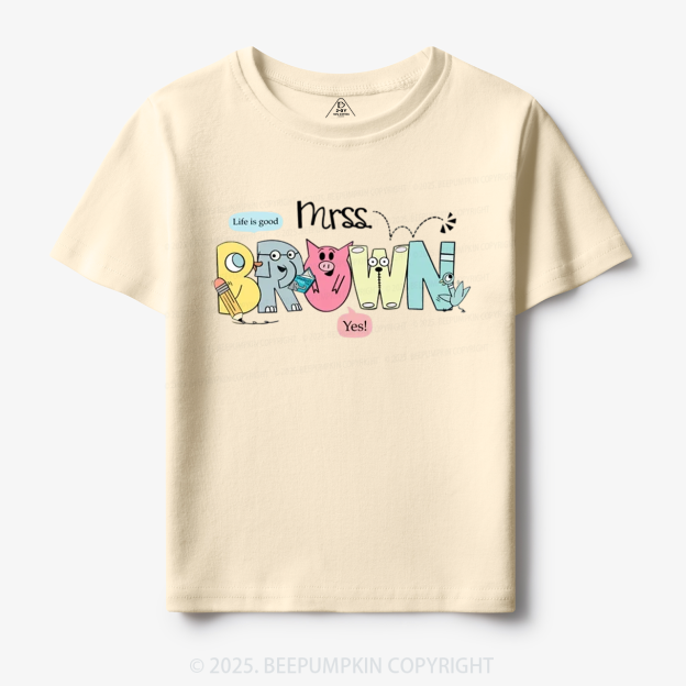 Personalized Life Is Good Toddler&Kid's Tees Beepumpkin
