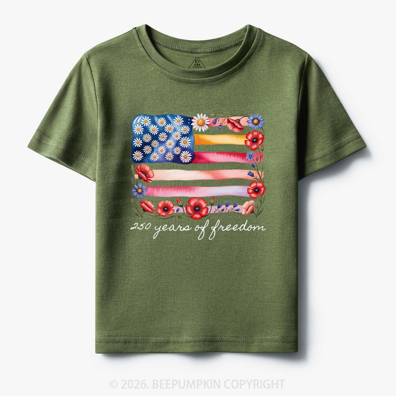 250 Years of Freedom Patriotic Toddler&Kid's Tees