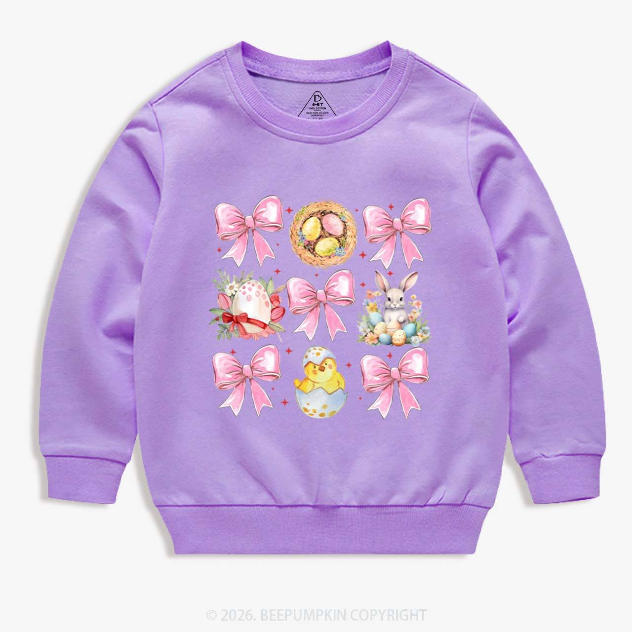 Bloom & Bunny Delight Kid's Sweatshirt