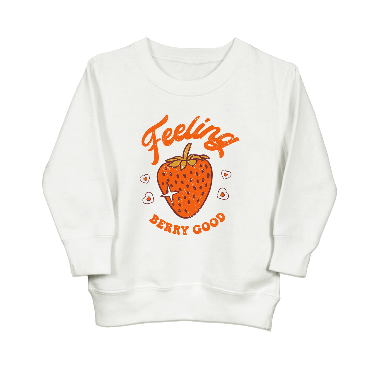 Feeling Berry Good Strawberry Kids Sweatshirt