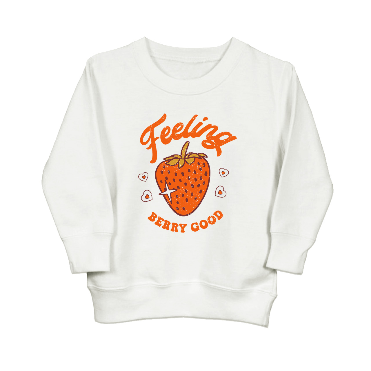 Feeling Berry Good Strawberry Kids Sweatshirt