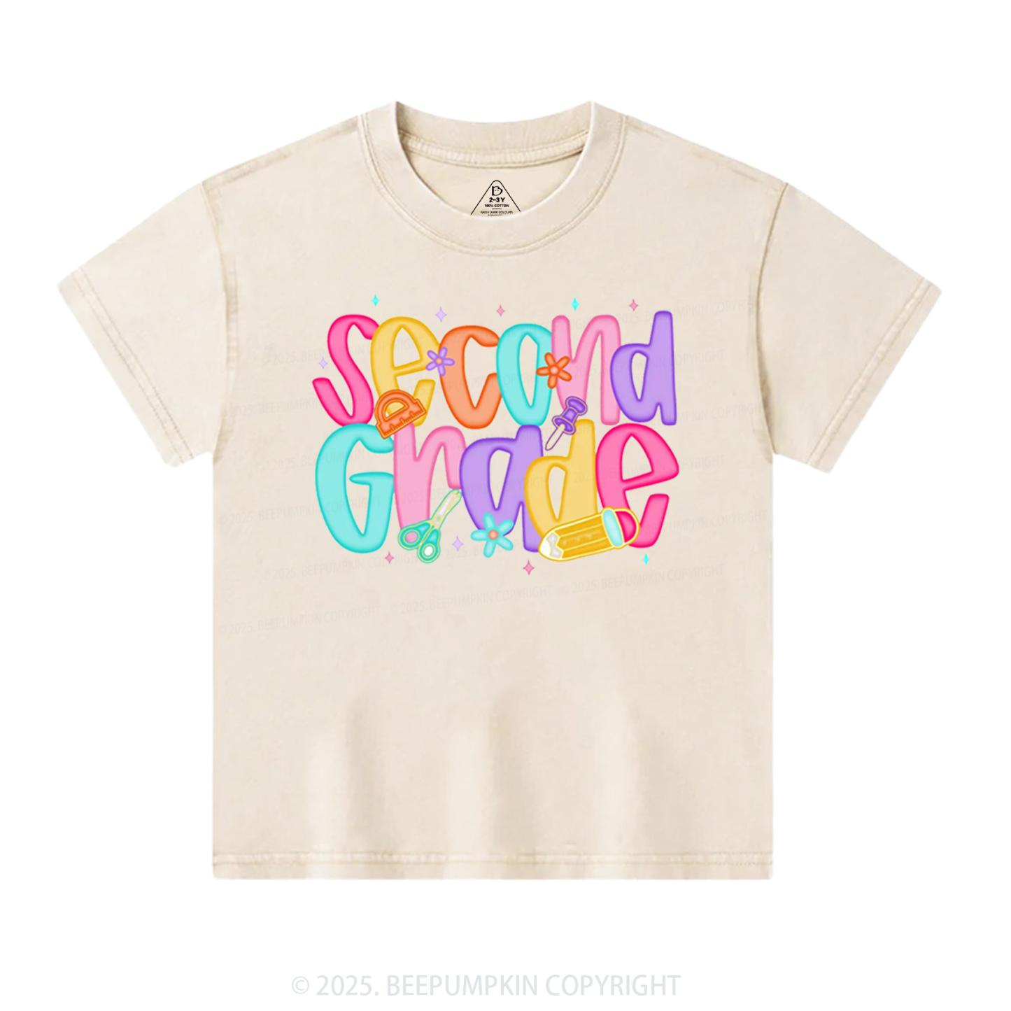 Personalized Bright Beginnings Toddler&Kids Washed Tees