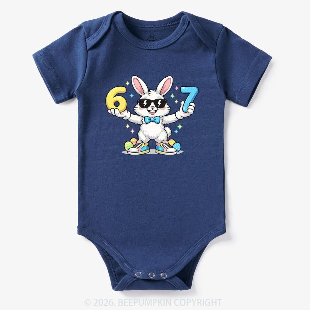 Hip‑Hop 67 Bunny Baby Bodysuit