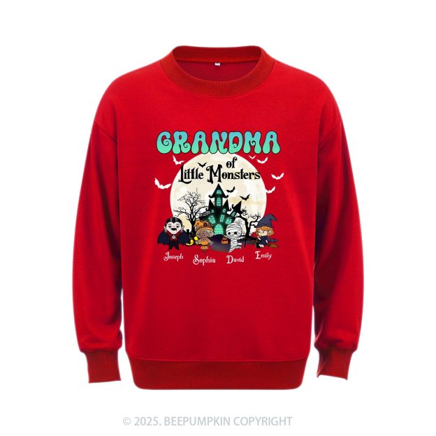 Personalized Grandma Halloween Sweatshirt Beepumpkin
