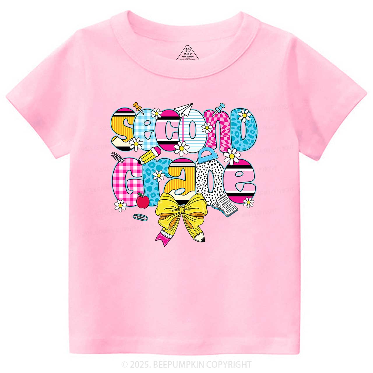 Personalized Checkered Sublimation Toddler&Kid's Tees Beepumpkin