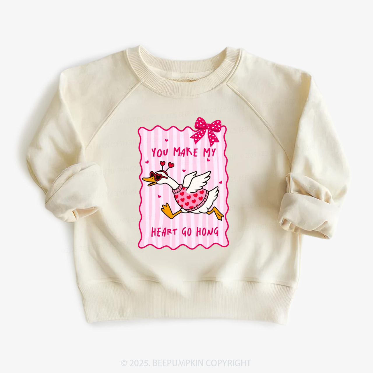 You Make My Heart Go Honk Valentine's Day Kid's Sweatshirt