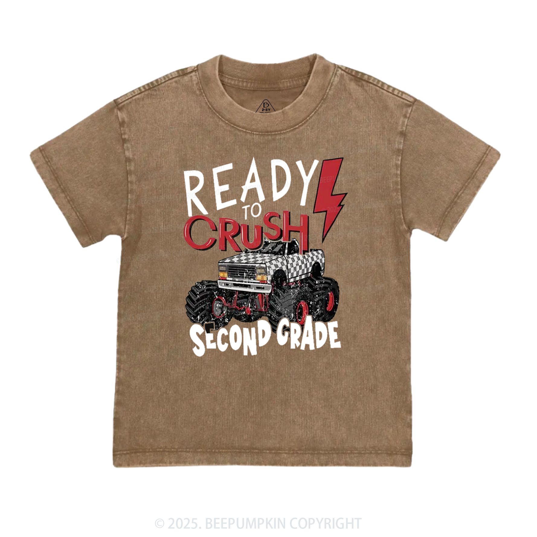 Personalized Ready To Crush Grade Toddler&Kids Washed Tees