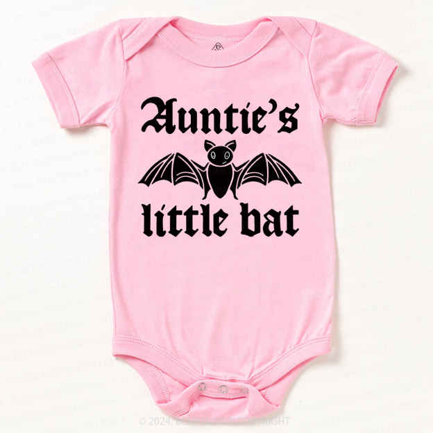 Personalized XXX's Little Bat Halloween Baby Bodysuits 