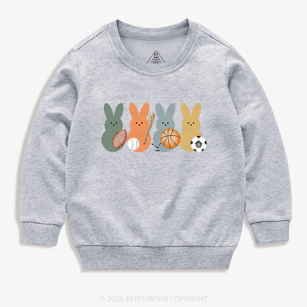 Easter Sporty Bunnies Toddler&Kid's Sweatshirt