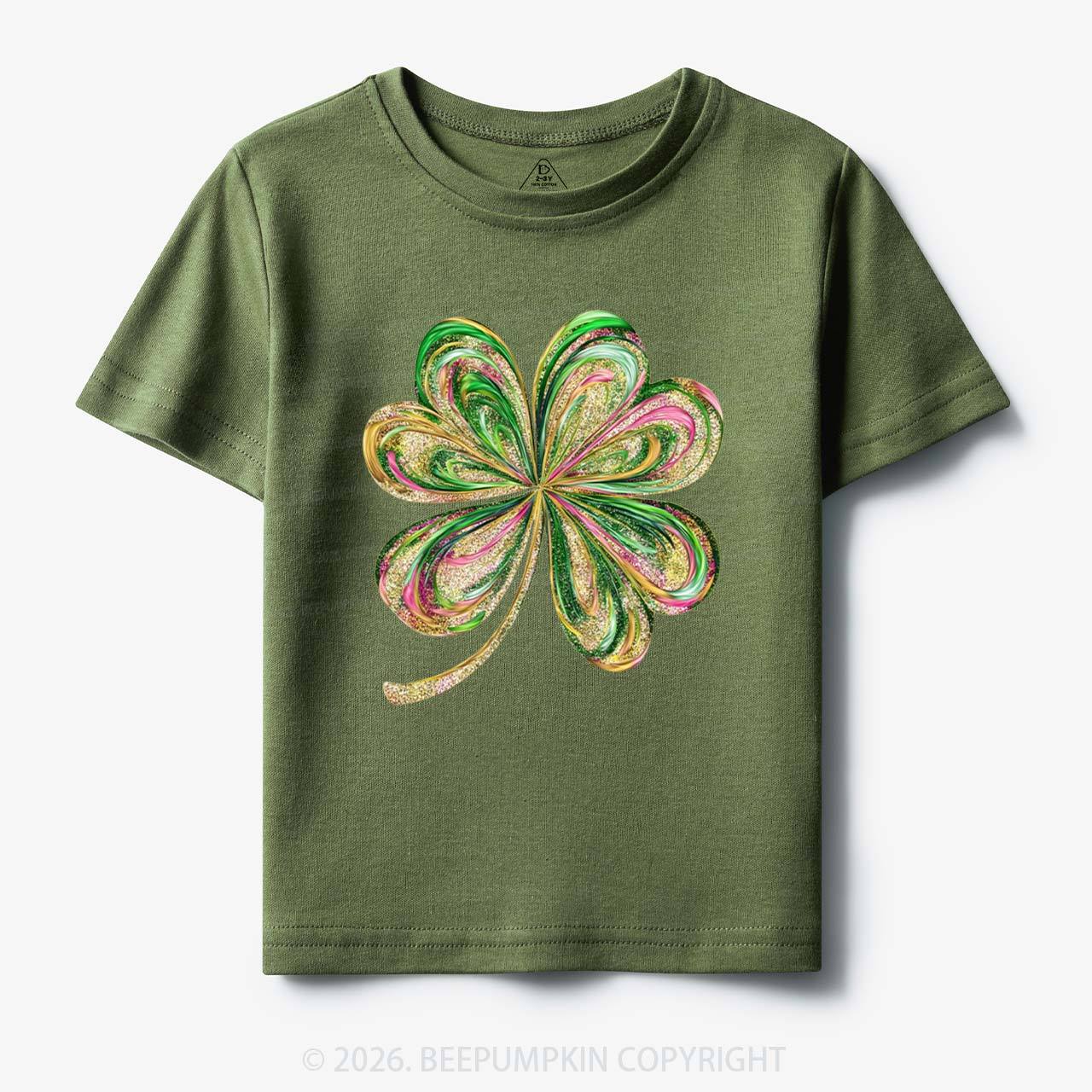 Retro Lucky Shamrock St Patrick's Day Toddler&Kid's Tees Beepumpkin