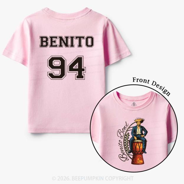 Personalized Benito Bowl Football Fan Toddler&Kid's Tees