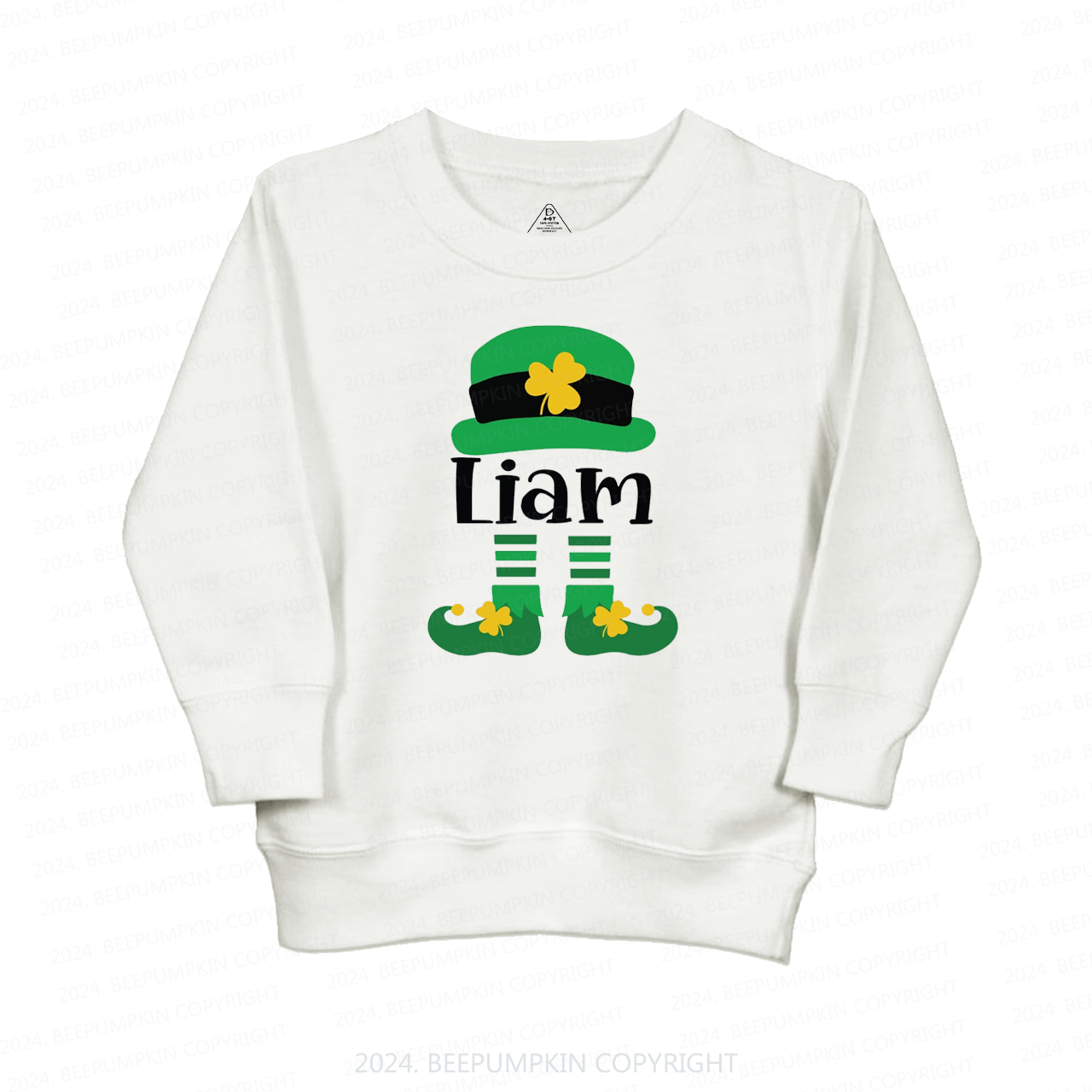 Personalized Nmae Fashion St. Patty Day Gift Kids Sweatshirt