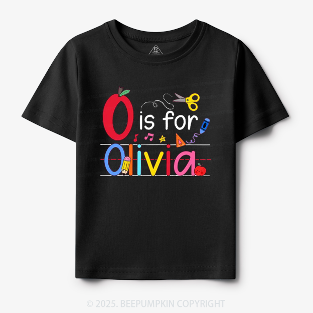 Personalized Interesting Kids Name Toddler&Kid's Tees Beepumpkin