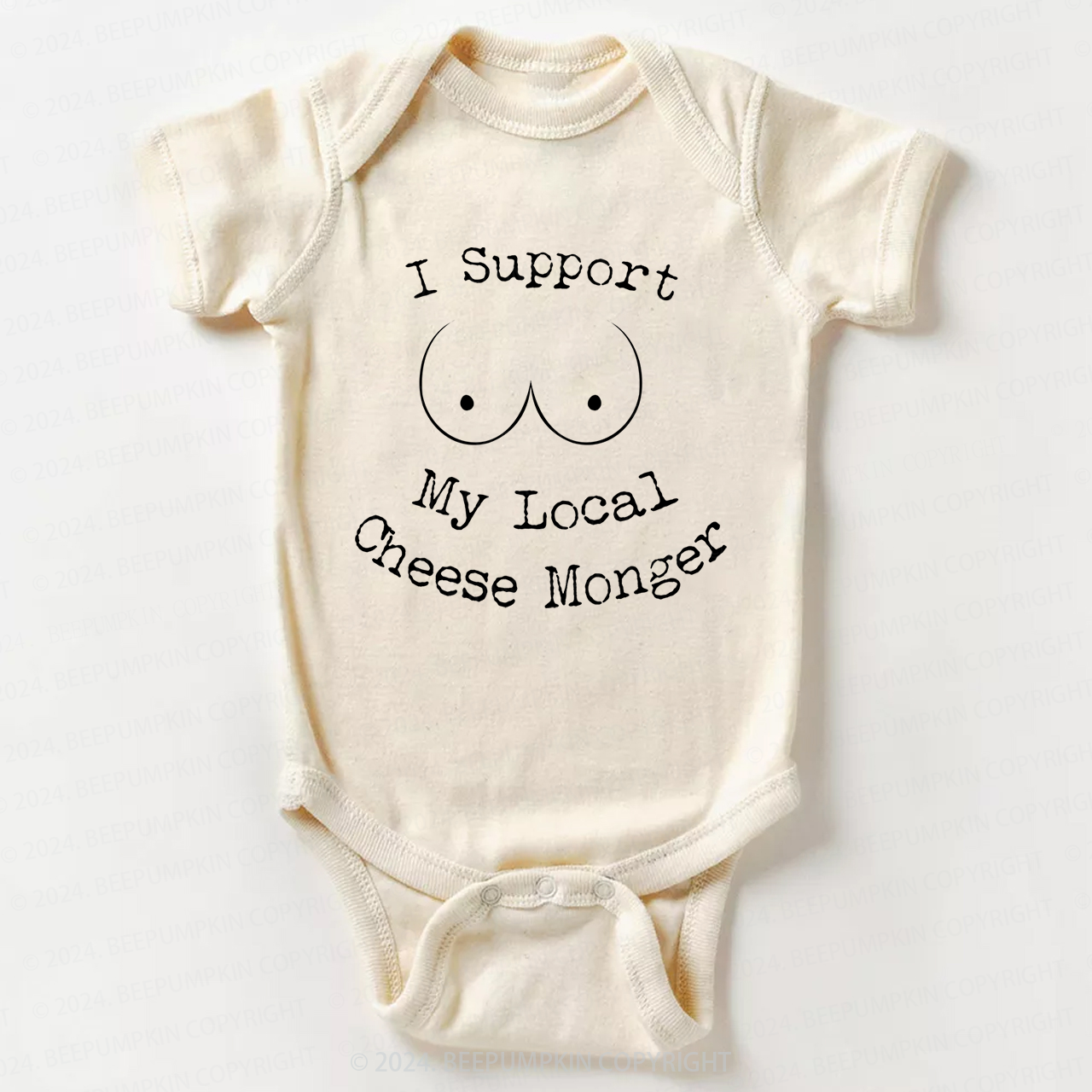 I Support My Local Cheese Monger Baby Bodysuit 7