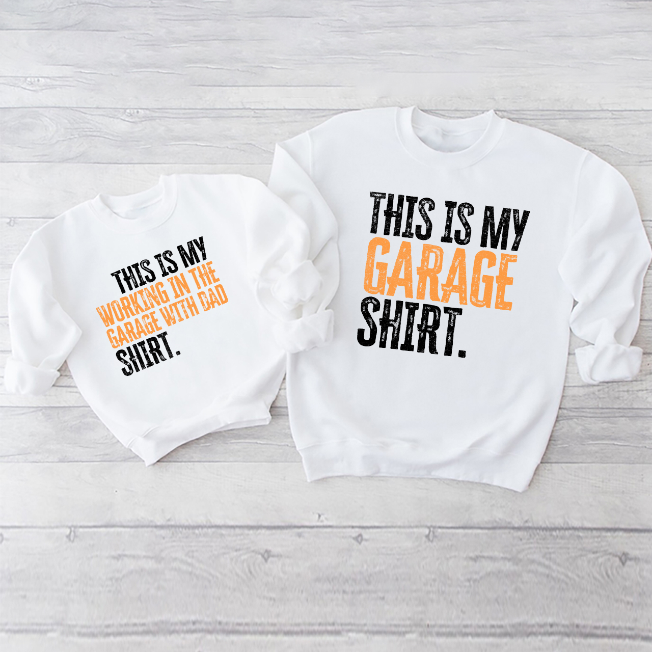 This Is My Garage Swetshirt For Dad And Me