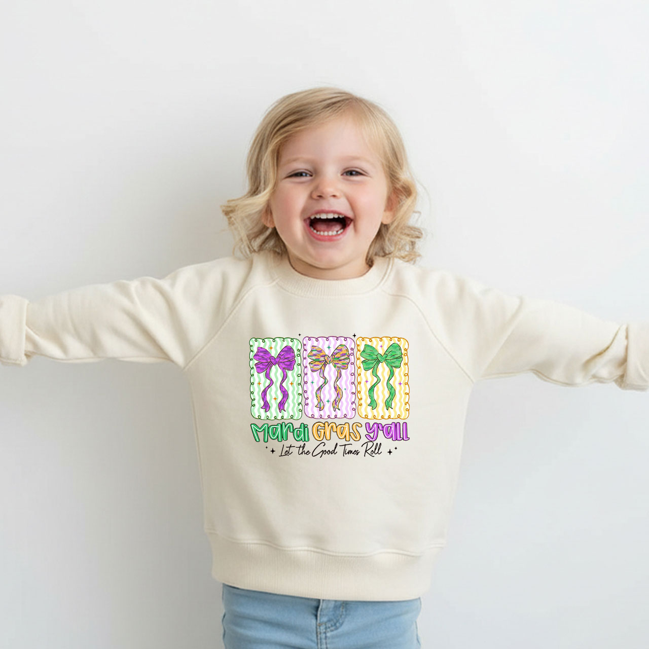Let The Good Times Roll Kid's Sweatshirt