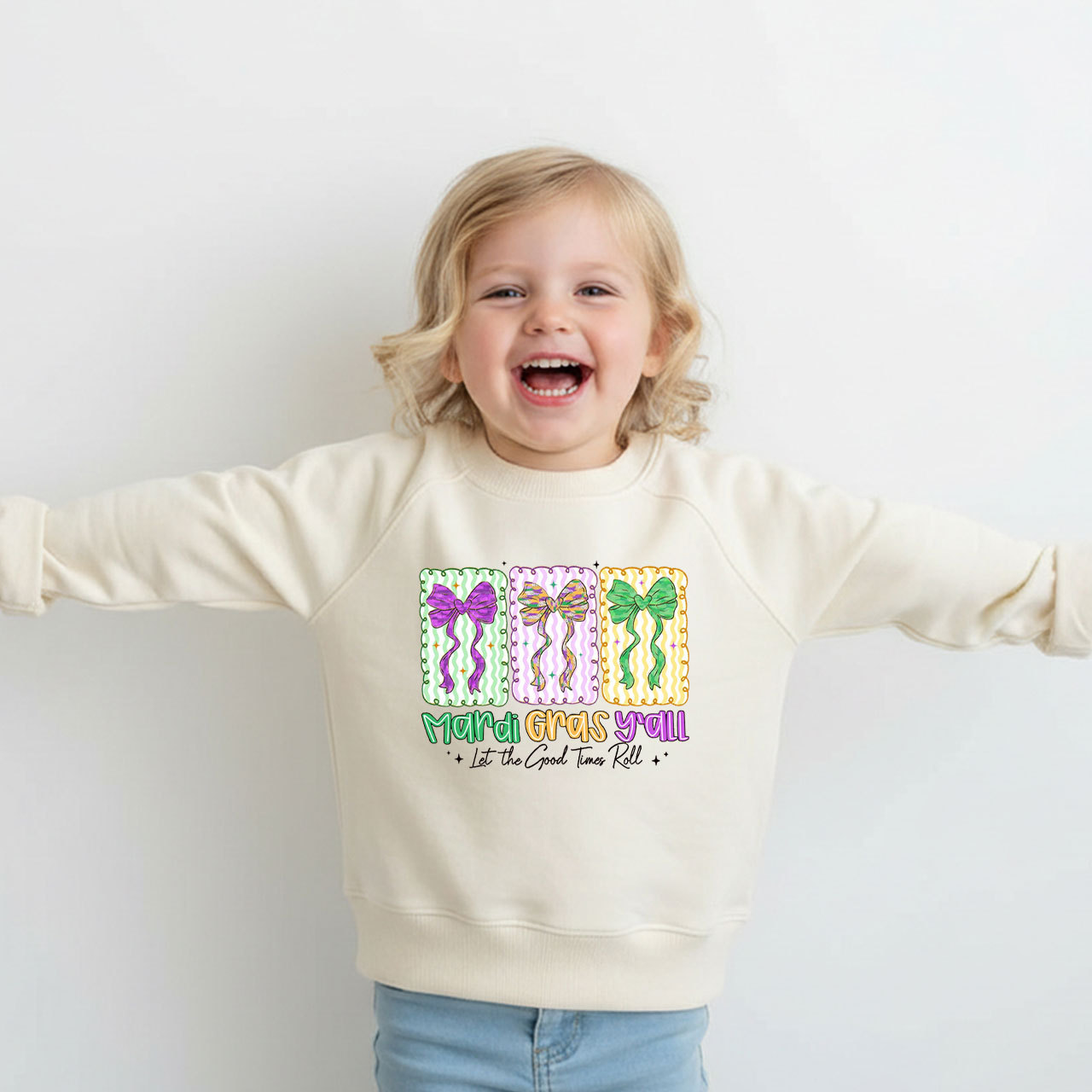 Let The Good Times Roll Kid's Sweatshirt