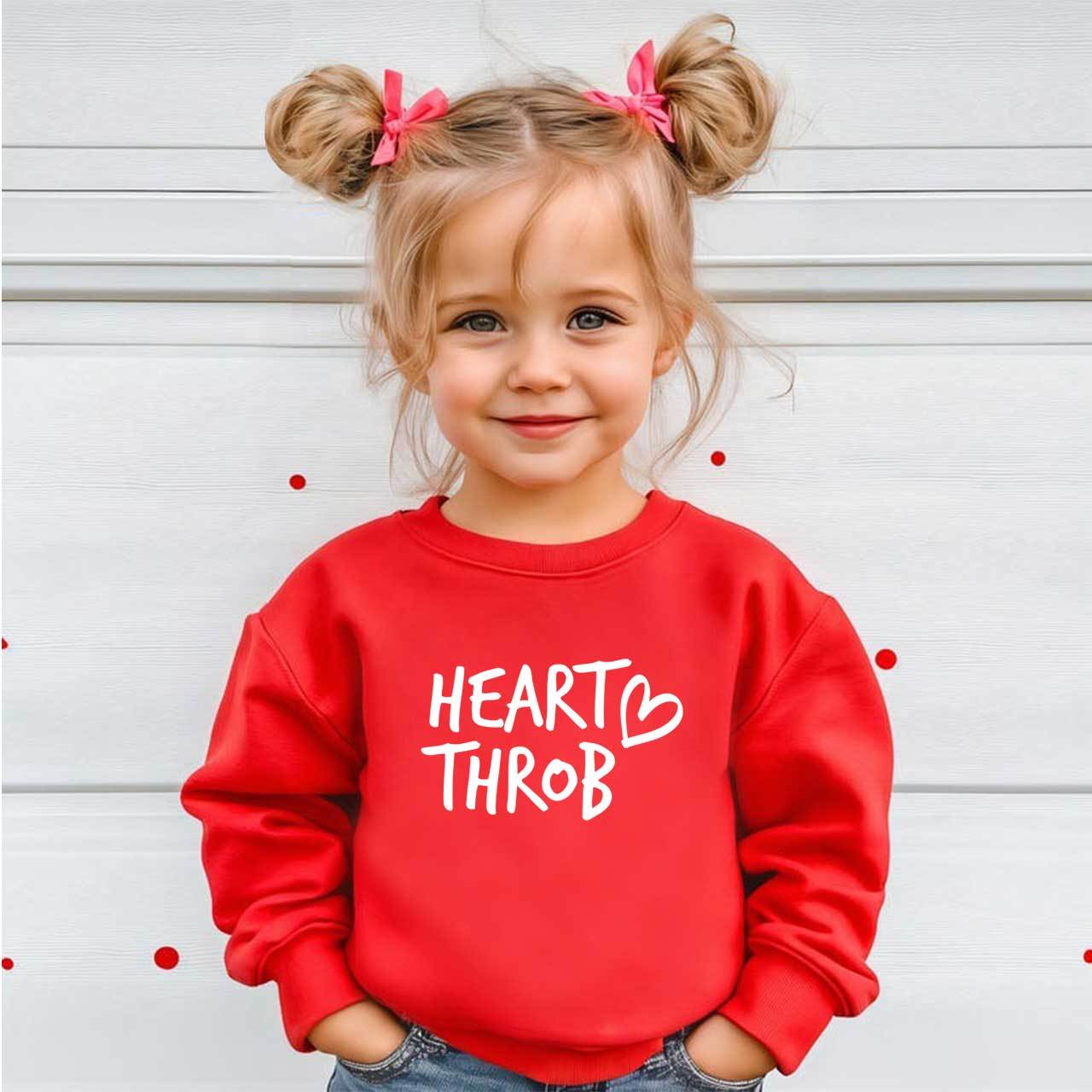 Heart Throb Valentines Day Kids Sweatshirt