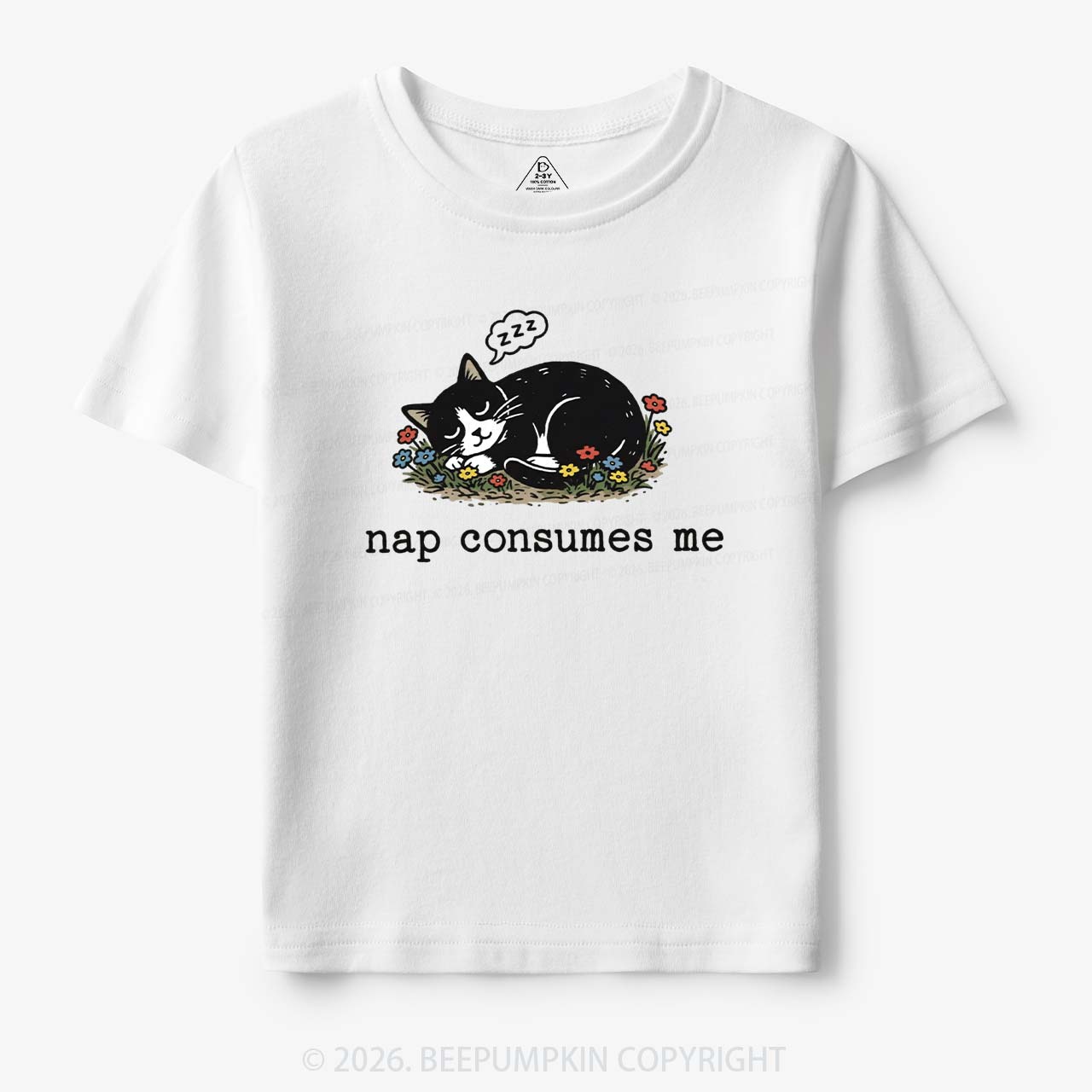 Funny Cat Meme Nap Consumes Me Toddler&Kid's Tees