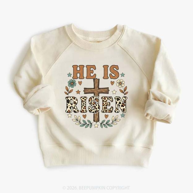 Wild Faith Leopard Cross Kid's Sweatshirt