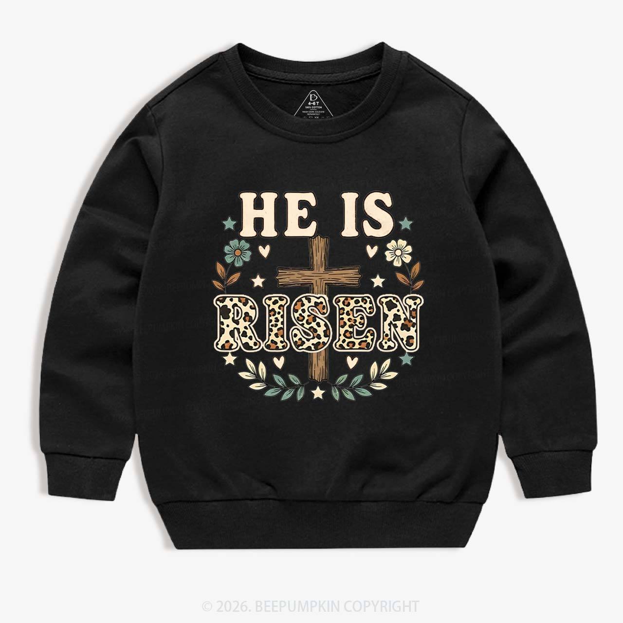 Wild Faith Leopard Cross Kid's Sweatshirt