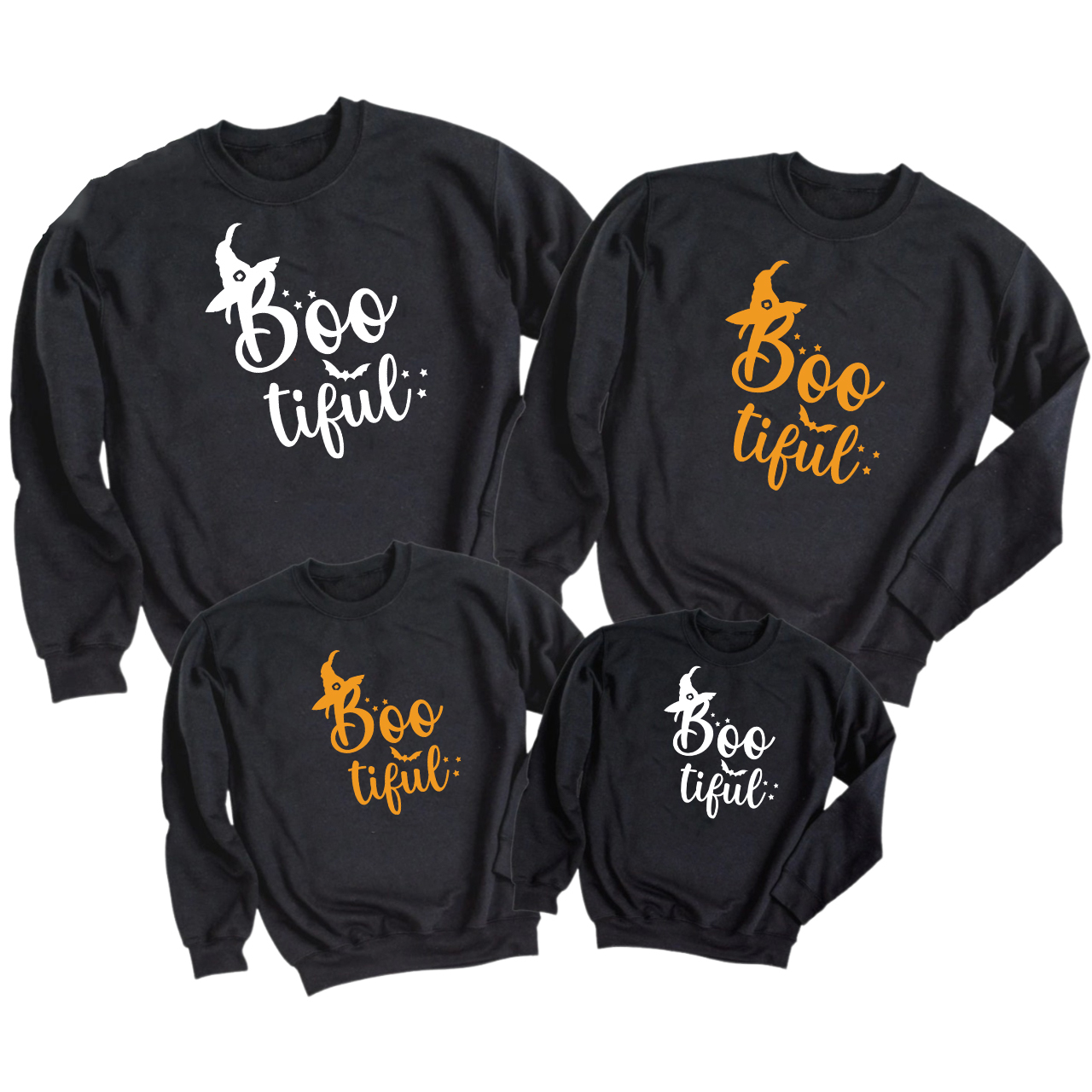 Boo Tiful Halloween Family Party Matching Sweatshirt